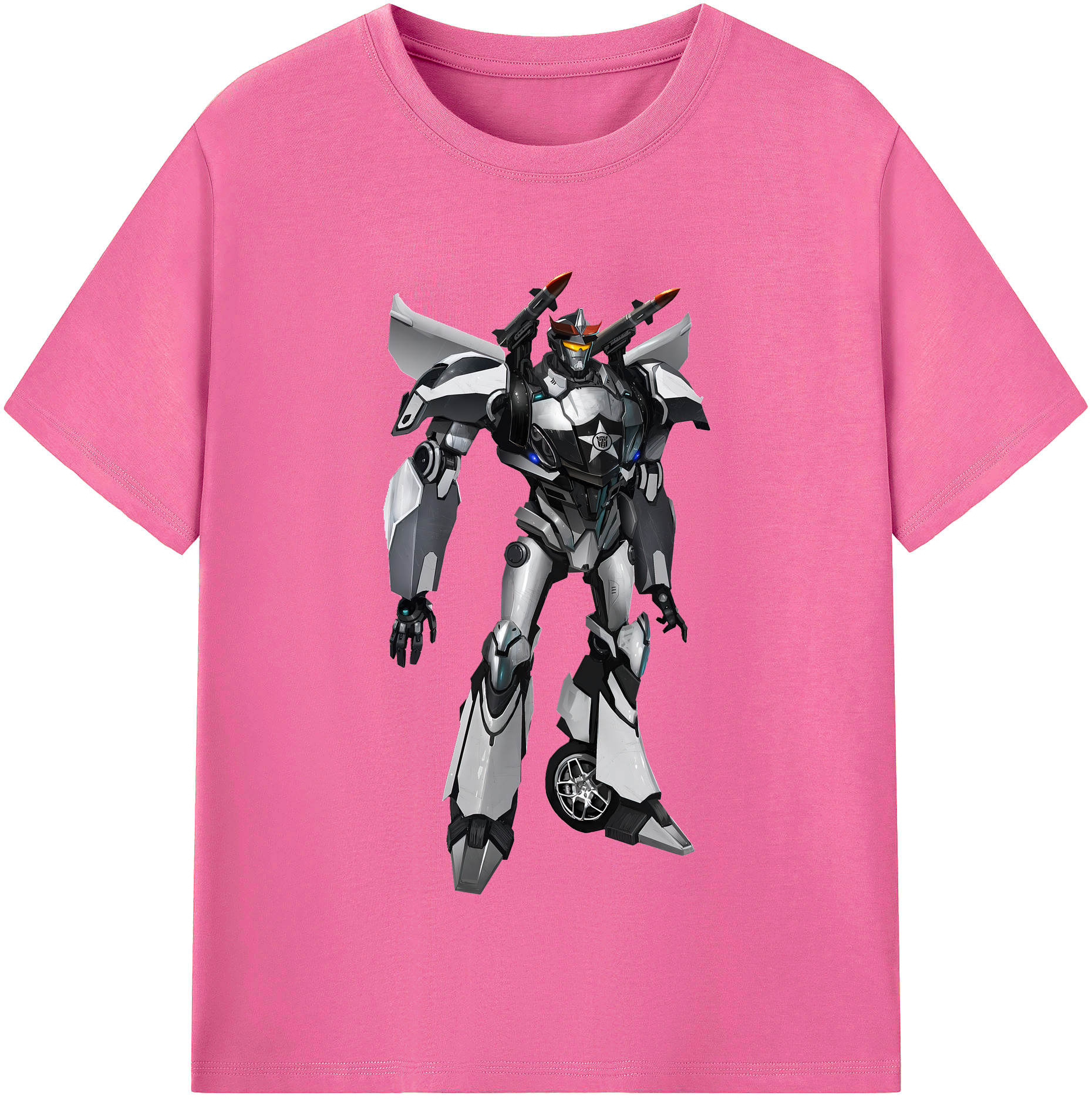 （画像用） Transformers トランスフォーマー レディースカジュアルプリントTシャツ（綿100％）
